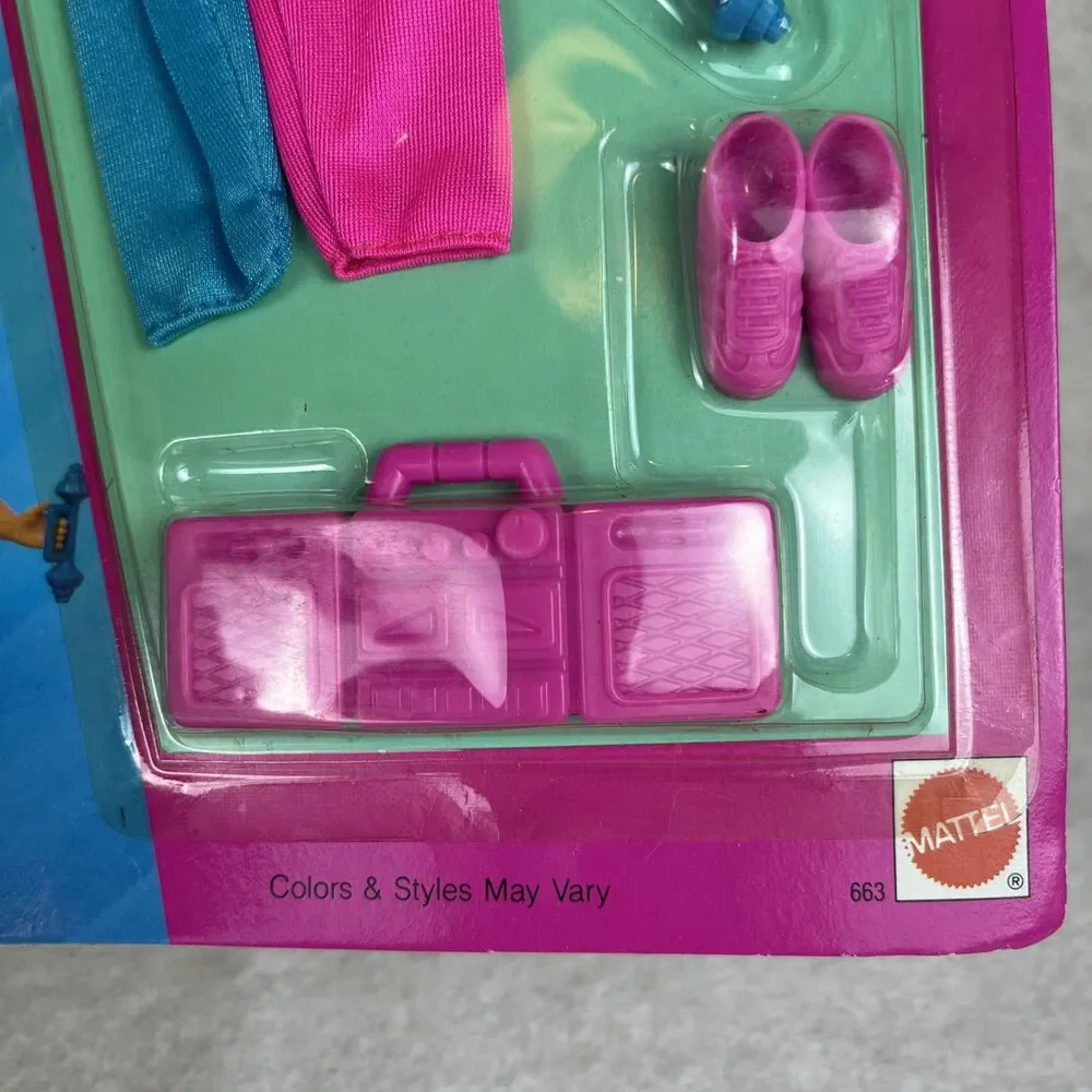 NIP MATTEL‎ Barbie 1992 Skipper Trendy Teen Work Out Set Clothes #663